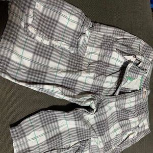 Men’s Route 66 plaid cargo shorts